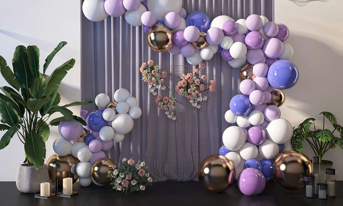 Helium Balloon Tank Rental for Wedding Decor